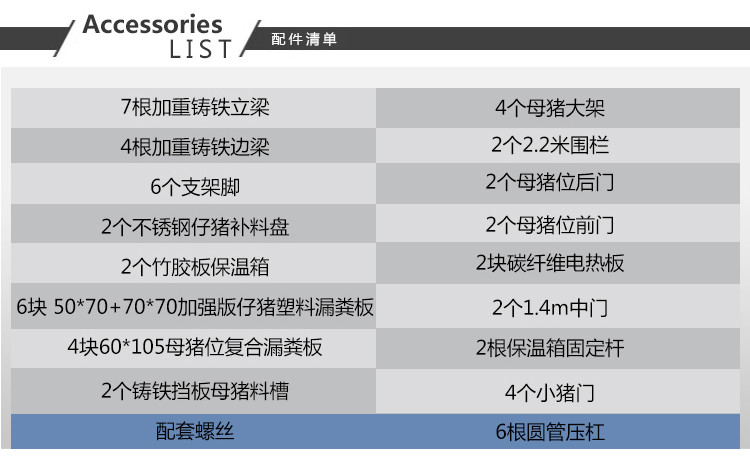山東佰牧興國標2.5復合雙體母豬產(chǎn)床 